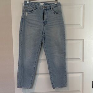 Good American Light Wash Ankle Jeans